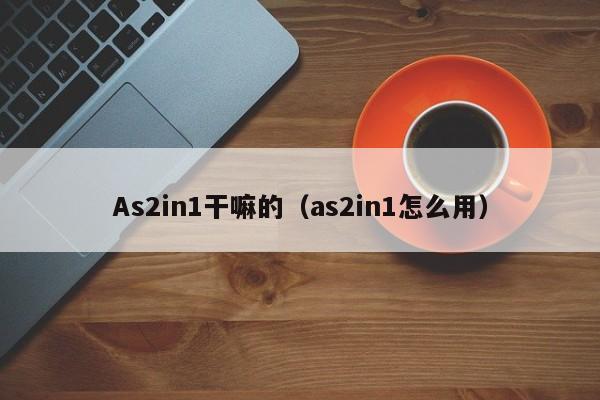 As2in1干嘛的（as2in1怎么用）