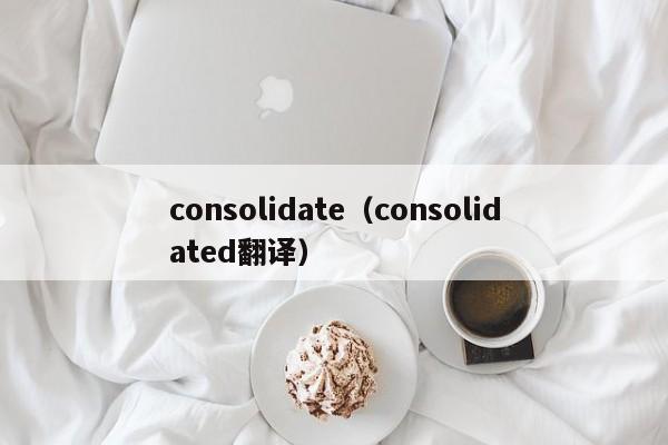 consolidate（consolidated翻译）